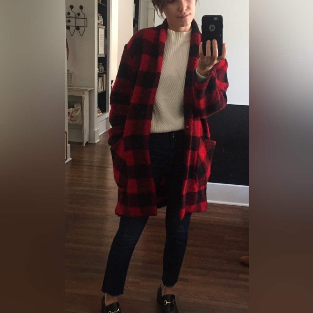 Isabel Marant Étoile Red and Black Checkered